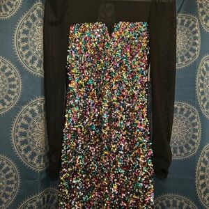 SO Fun Black Dress with Sexy Sequins